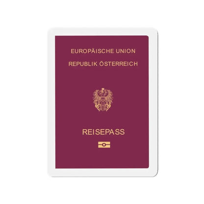 Austrian Passport - Refrigerator Magnet 5 Inch - The Sticker Space