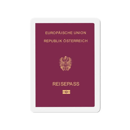 Austrian Passport - Refrigerator Magnet 6 Inch - The Sticker Space