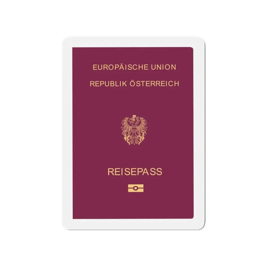 Austrian Passport - Refrigerator Magnet 6 Inch - The Sticker Space