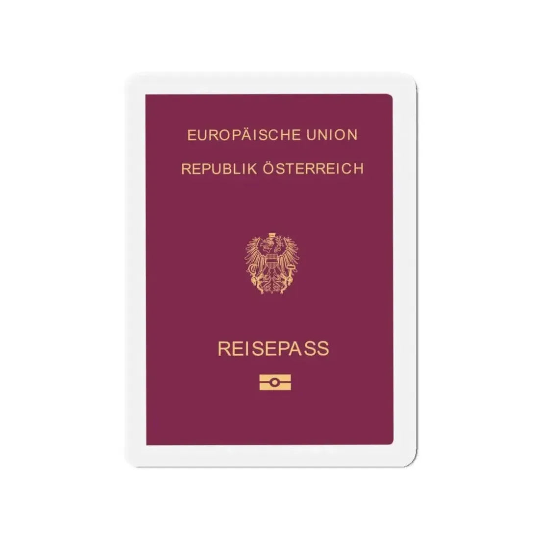 Austrian Passport - Refrigerator Magnet - The Sticker Space