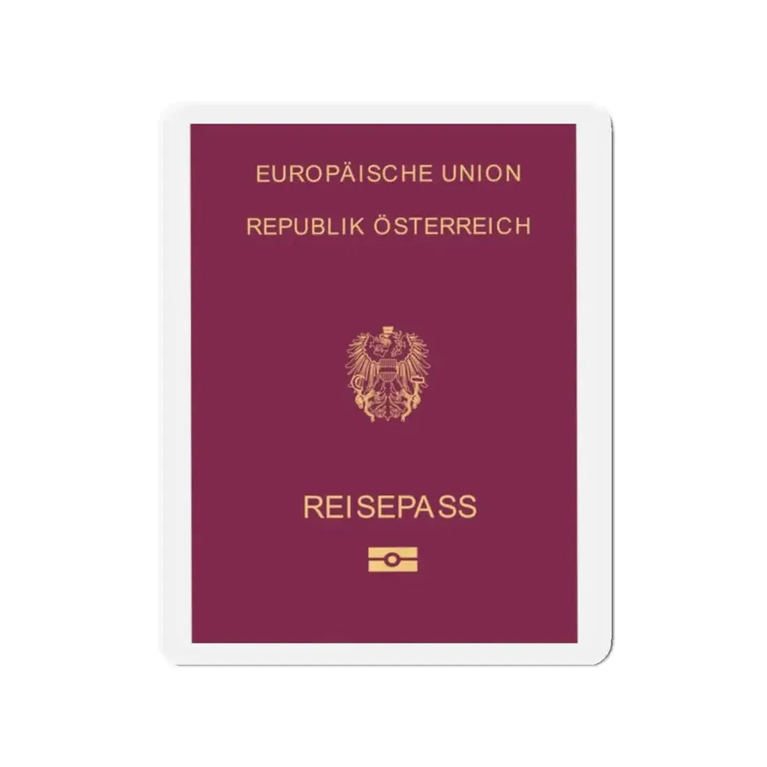 Austrian Passport - Refrigerator Magnet - The Sticker Space