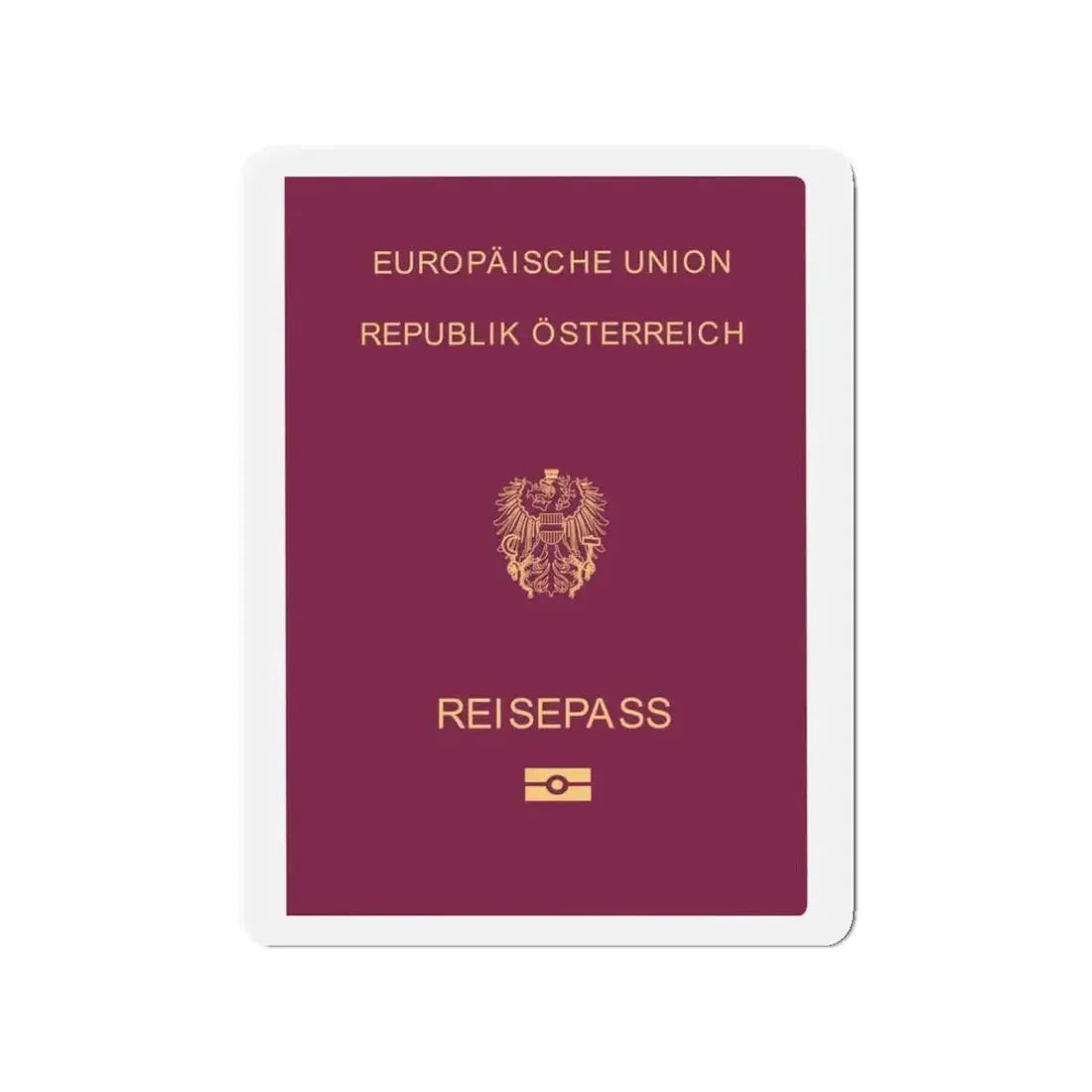 Austrian Passport - Refrigerator Magnet - The Sticker Space