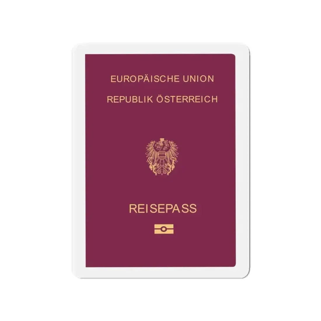 Austrian Passport - Refrigerator Magnet - The Sticker Space