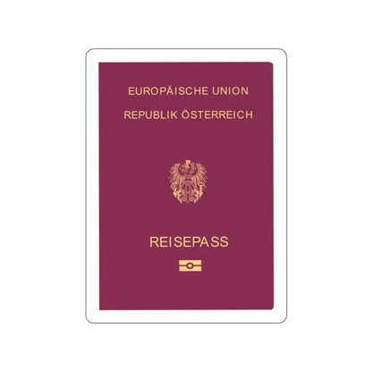 Austrian Passport STICKER Vinyl Die-Cut Decal 2 Inch - The Sticker Space