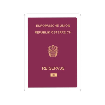 Austrian Passport STICKER Vinyl Die-Cut Decal 3 Inch - The Sticker Space