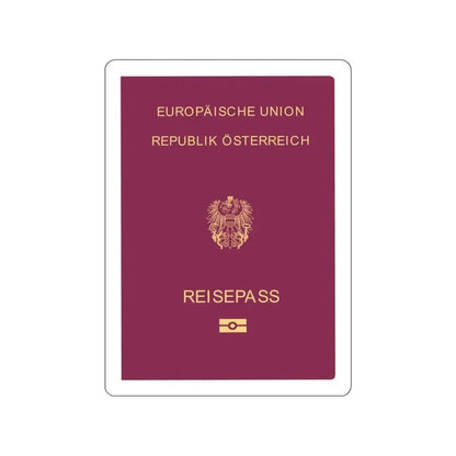 Austrian Passport STICKER Vinyl Die-Cut Decal 5 Inch - The Sticker Space