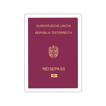 Austrian Passport STICKER Vinyl Die-Cut Decal - The Sticker Space