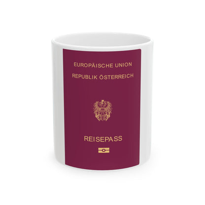 Austrian Passport - White Coffee Mug