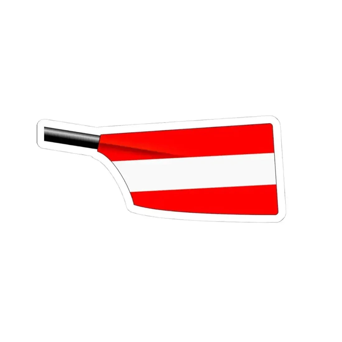 Austrian Rowing Blade (Austria) STICKER Vinyl Kiss-Cut Decal 4 Inch White - The Sticker Space