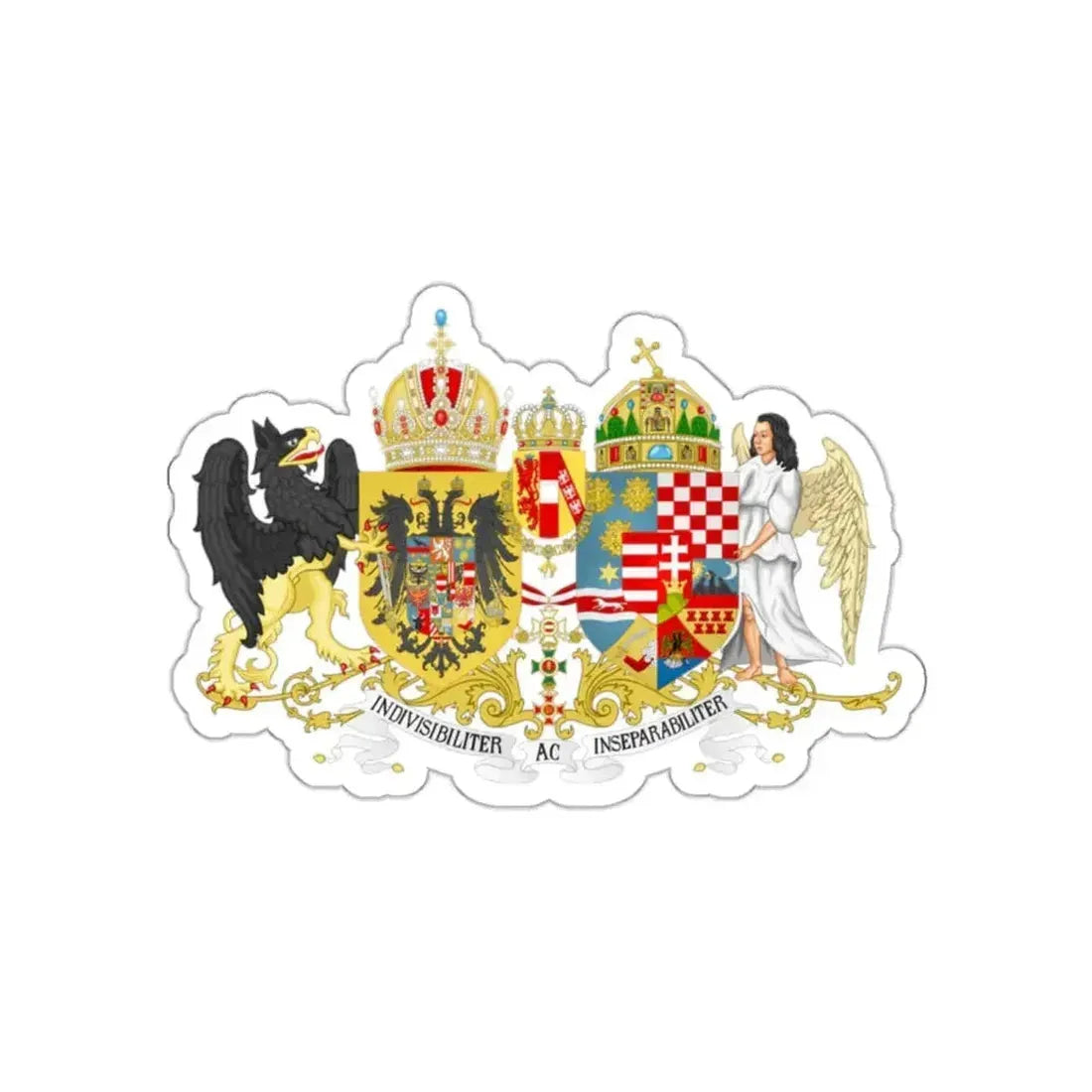 Austro-hungarian coat of arms 1914 STICKER Vinyl Die-Cut Decal - The Sticker Space
