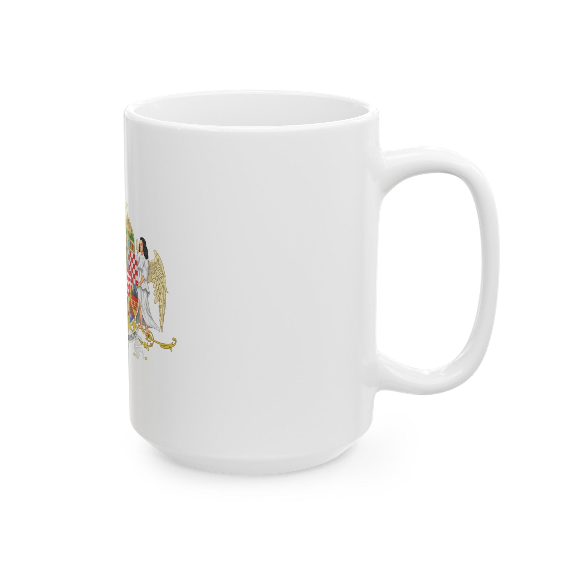 Austro-hungarian coat of arms 1914 - White Coffee Mug-The Sticker Space