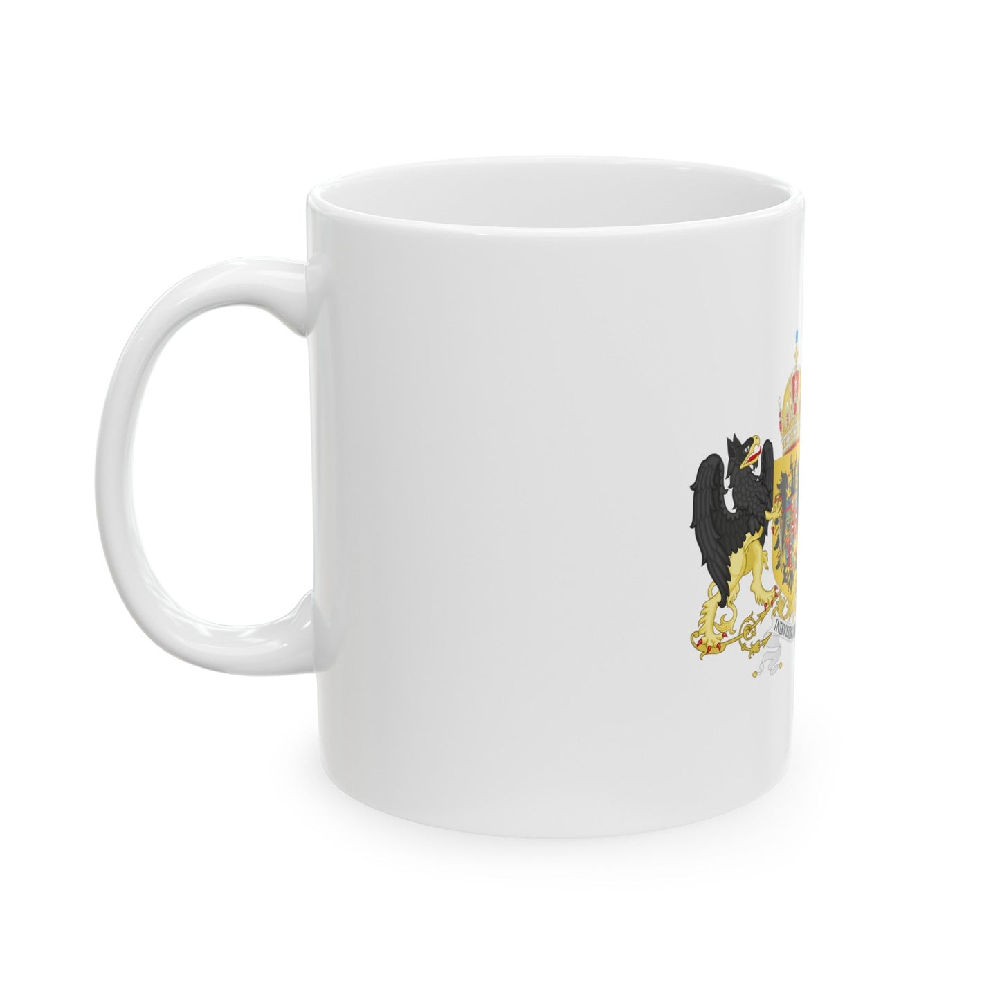 Austro-hungarian coat of arms 1914 - White Coffee Mug-The Sticker Space