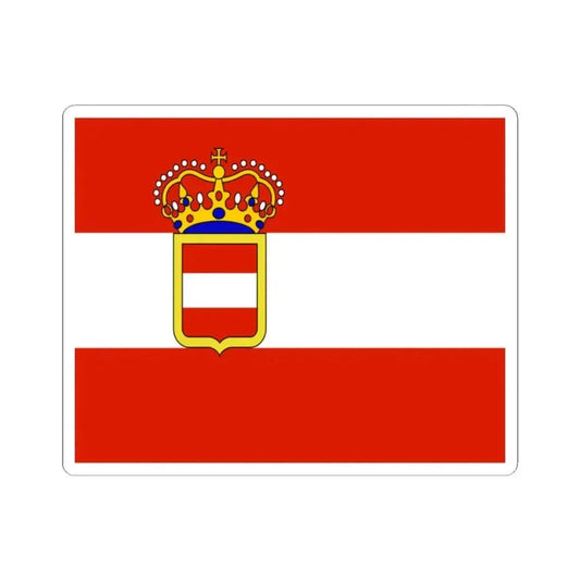 Austro-Hungarian Naval Jack 1894 (Austria) STICKER Vinyl Kiss-Cut Decal 2 Inch White - The Sticker Space