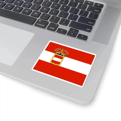 Austro-Hungarian Naval Jack 1894 (Austria) STICKER Vinyl Kiss-Cut Decal - The Sticker Space