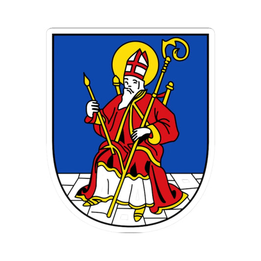 AUT Abtenau COA shield (Austria) (Coat of Arms) STICKER Vinyl Kiss-Cut Decal 2 Inch White - The Sticker Space