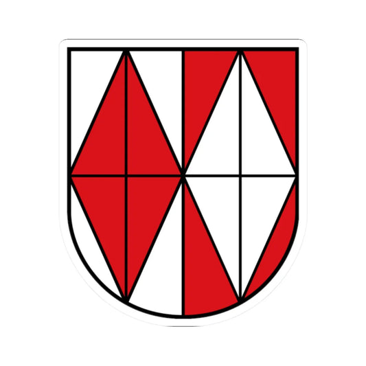 AUT Admont COA (Austria) (Coat of Arms) STICKER Vinyl Kiss-Cut Decal 2 Inch White - The Sticker Space