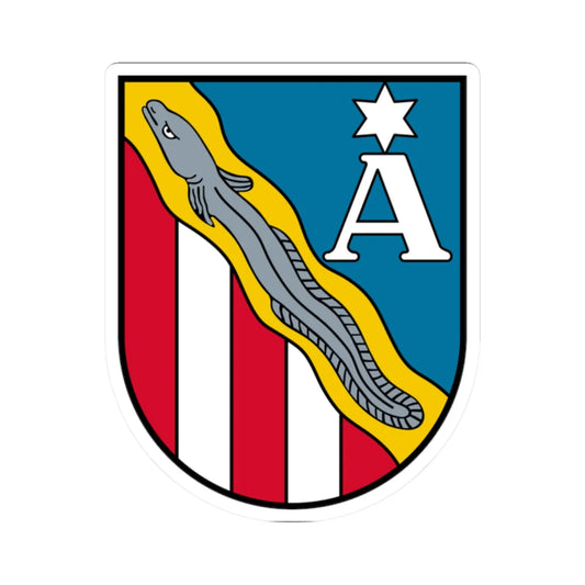 AUT Altheim COA (Austria) (Coat of Arms) STICKER Vinyl Kiss-Cut Decal 2 Inch White - The Sticker Space
