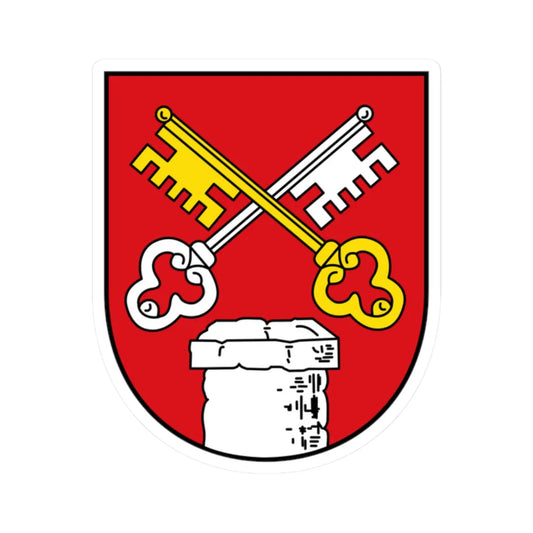 AUT Anthering COA (Austria) (Coat of Arms) STICKER Vinyl Kiss-Cut Decal 2 Inch White - The Sticker Space