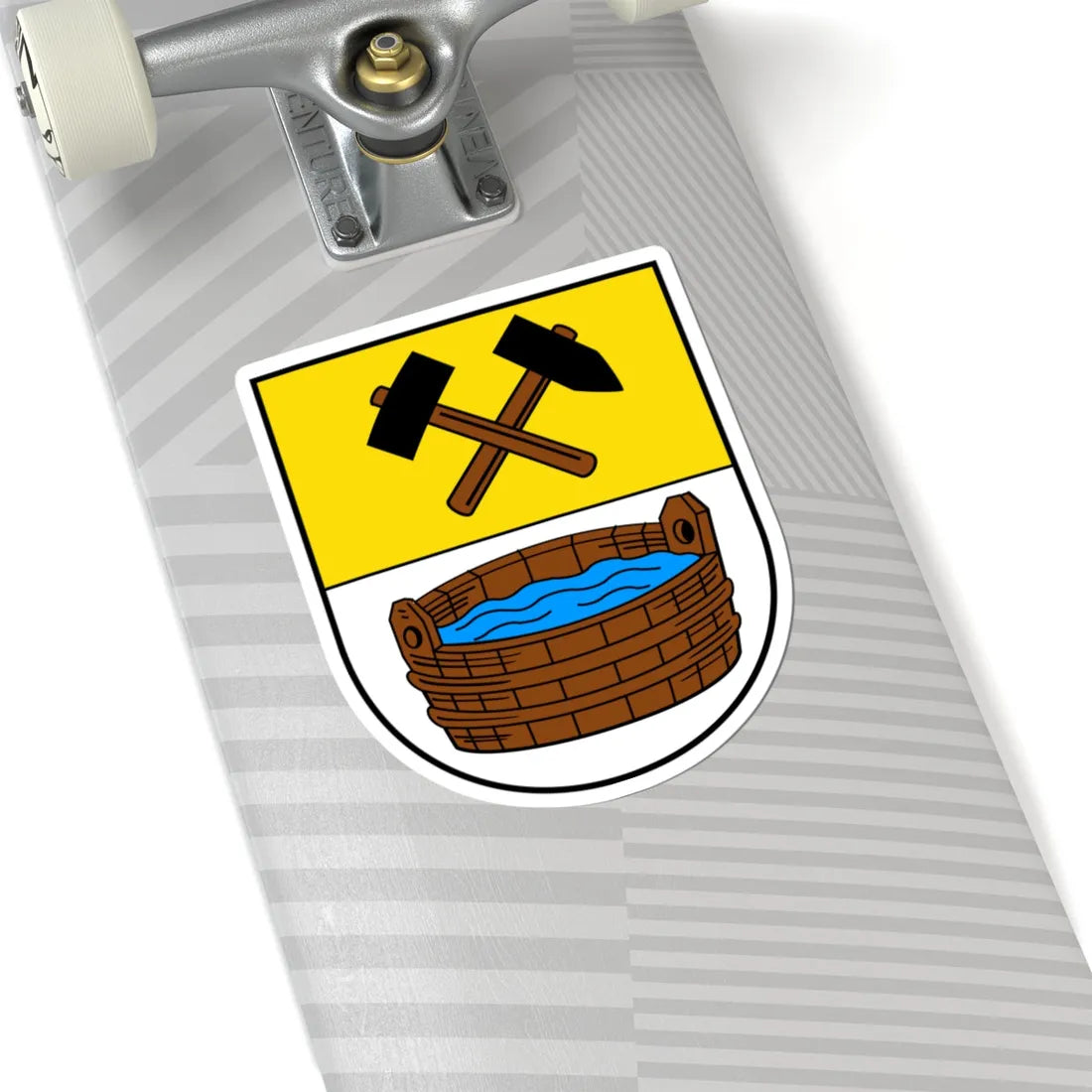 AUT Bad Hofgastein COA (Austria) (Coat of Arms) STICKER Vinyl Kiss-Cut Decal - The Sticker Space