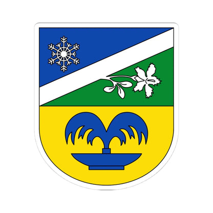 AUT Bad Mitterndorf COA (Austria) (Coat of Arms) STICKER Vinyl Kiss-Cut Decal 4 Inch White - The Sticker Space