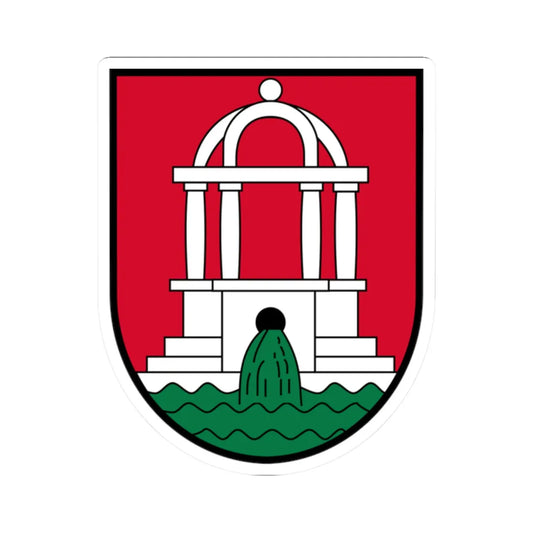 AUT Bad Schallerbach COA (Austria) (Coat of Arms) STICKER Vinyl Kiss-Cut Decal 2 Inch White - The Sticker Space