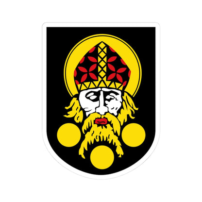 AUT Bad Vigaun COA (Austria) (Coat of Arms) STICKER Vinyl Kiss-Cut Decal 3 Inch White - The Sticker Space