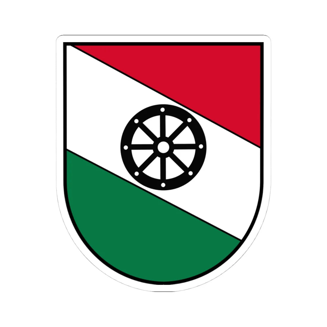 AUT Berg bei Rohrbach COA (Austria) (Coat of Arms) STICKER Vinyl Kiss-Cut Decal 4 Inch White - The Sticker Space