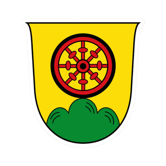 AUT Bergheim bei Salzburg COA (Austria) (Coat of Arms) STICKER Vinyl Kiss-Cut Decal 2 Inch White - The Sticker Space