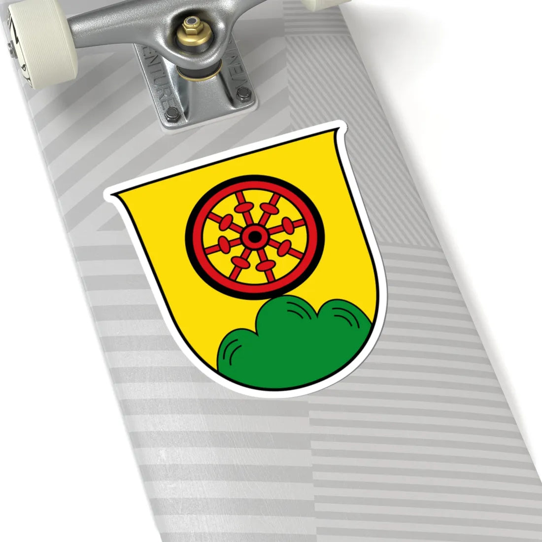 AUT Bergheim bei Salzburg COA (Austria) (Coat of Arms) STICKER Vinyl Kiss-Cut Decal - The Sticker Space