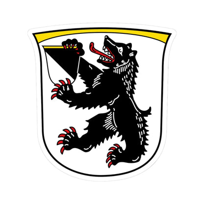 AUT Berndorf bei Salzburg COA (Austria) (Coat of Arms) STICKER Vinyl Kiss-Cut Decal 3 Inch White - The Sticker Space