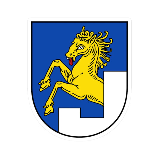 AUT Bramberg am Wildkogel COA (Austria) (Coat of Arms) STICKER Vinyl Kiss-Cut Decal 2 Inch White - The Sticker Space