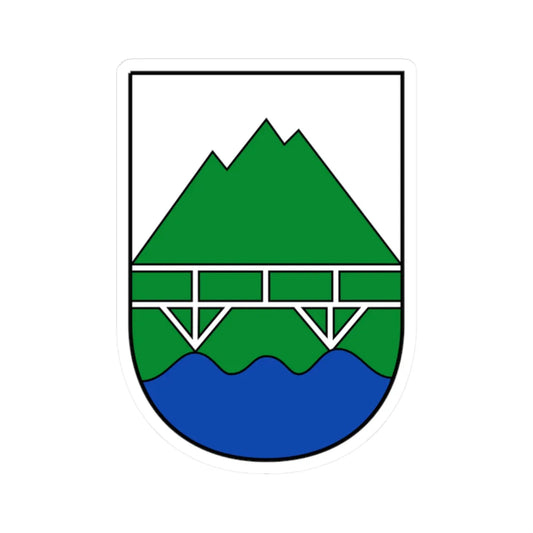 AUT Bruck an der Grossglocknerstr COA (Austria) (Coat of Arms) STICKER Vinyl Kiss-Cut Decal 2 Inch White - The Sticker Space