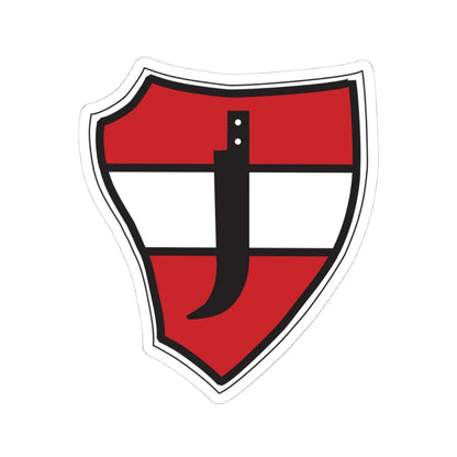 AUT Brunn am Gebirge COA (Austria) (Coat of Arms) STICKER Vinyl Kiss-Cut Decal 4 Inch White - The Sticker Space