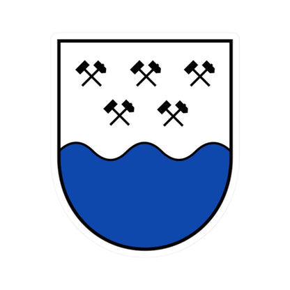 AUT Dellach im Drautal COA (Austria) (Coat of Arms) STICKER Vinyl Kiss-Cut Decal 2 Inch White - The Sticker Space