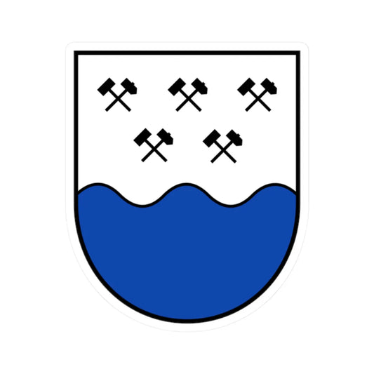 AUT Dellach im Drautal COA (Austria) (Coat of Arms) STICKER Vinyl Kiss-Cut Decal 2 Inch White - The Sticker Space