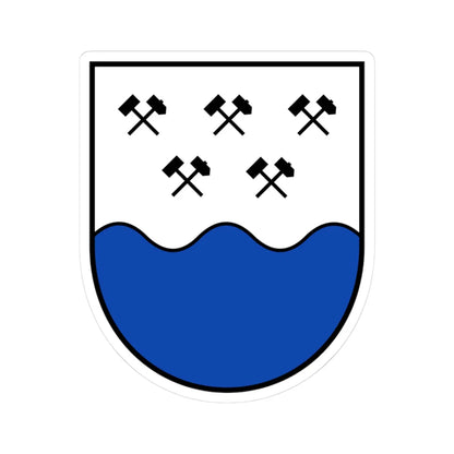 AUT Dellach im Drautal COA (Austria) (Coat of Arms) STICKER Vinyl Kiss-Cut Decal 3 Inch White - The Sticker Space