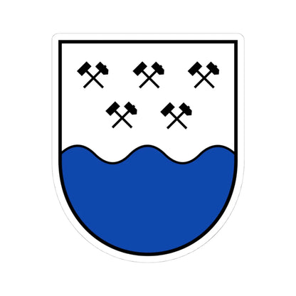 AUT Dellach im Drautal COA (Austria) (Coat of Arms) STICKER Vinyl Kiss-Cut Decal 4 Inch White - The Sticker Space