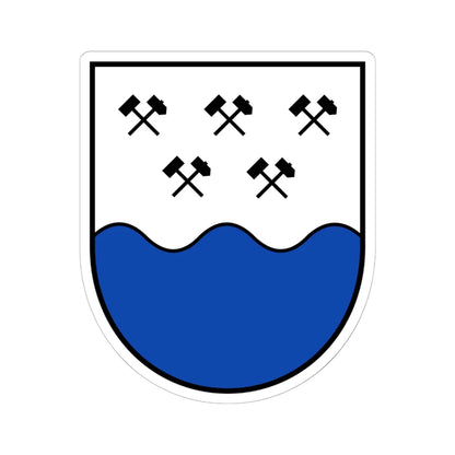 AUT Dellach im Drautal COA (Austria) (Coat of Arms) STICKER Vinyl Kiss-Cut Decal 6 Inch White - The Sticker Space