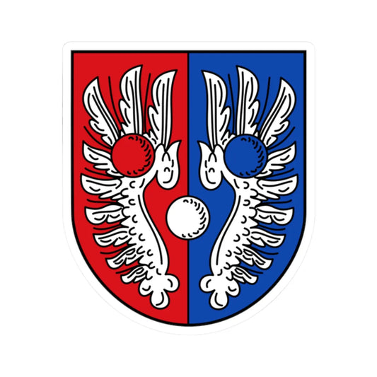 AUT Dorfbeuern COA (Austria) (Coat of Arms) STICKER Vinyl Kiss-Cut Decal 2 Inch White - The Sticker Space