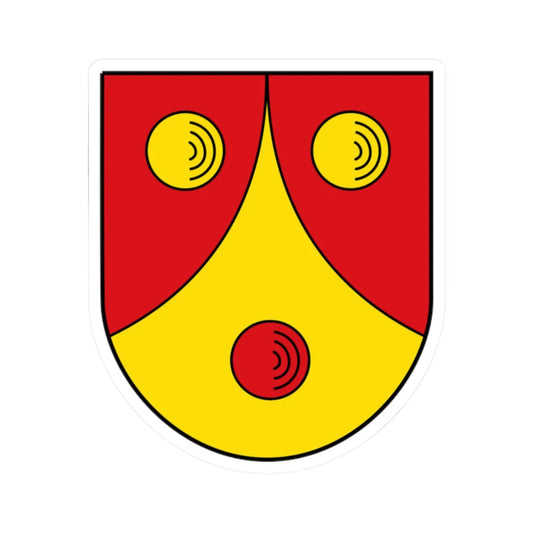 AUT Dorfgastein COA (Austria) (Coat of Arms) STICKER Vinyl Kiss-Cut Decal 2 Inch White - The Sticker Space