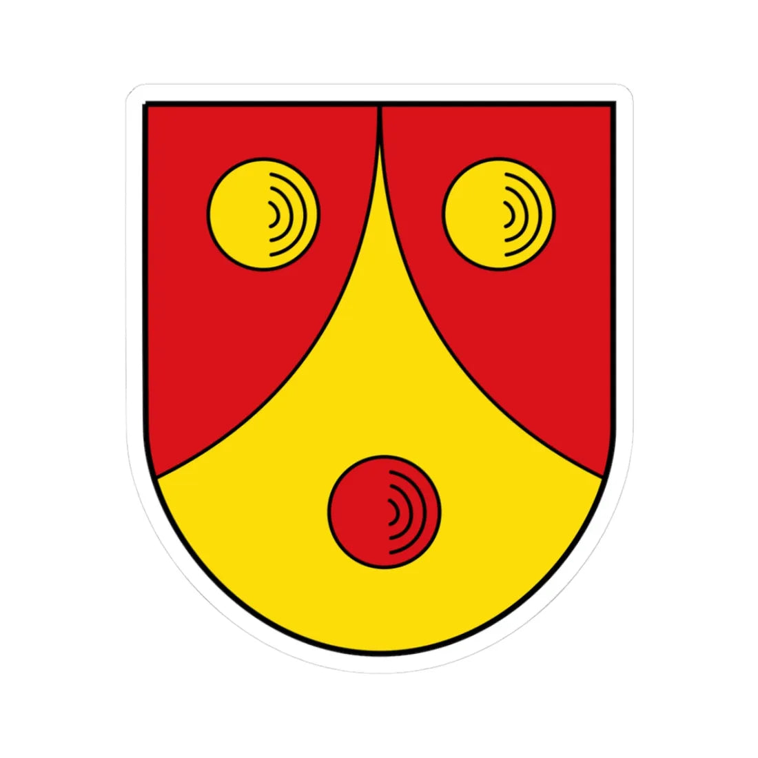 AUT Dorfgastein COA (Austria) (Coat of Arms) STICKER Vinyl Kiss-Cut Decal 3 Inch White - The Sticker Space