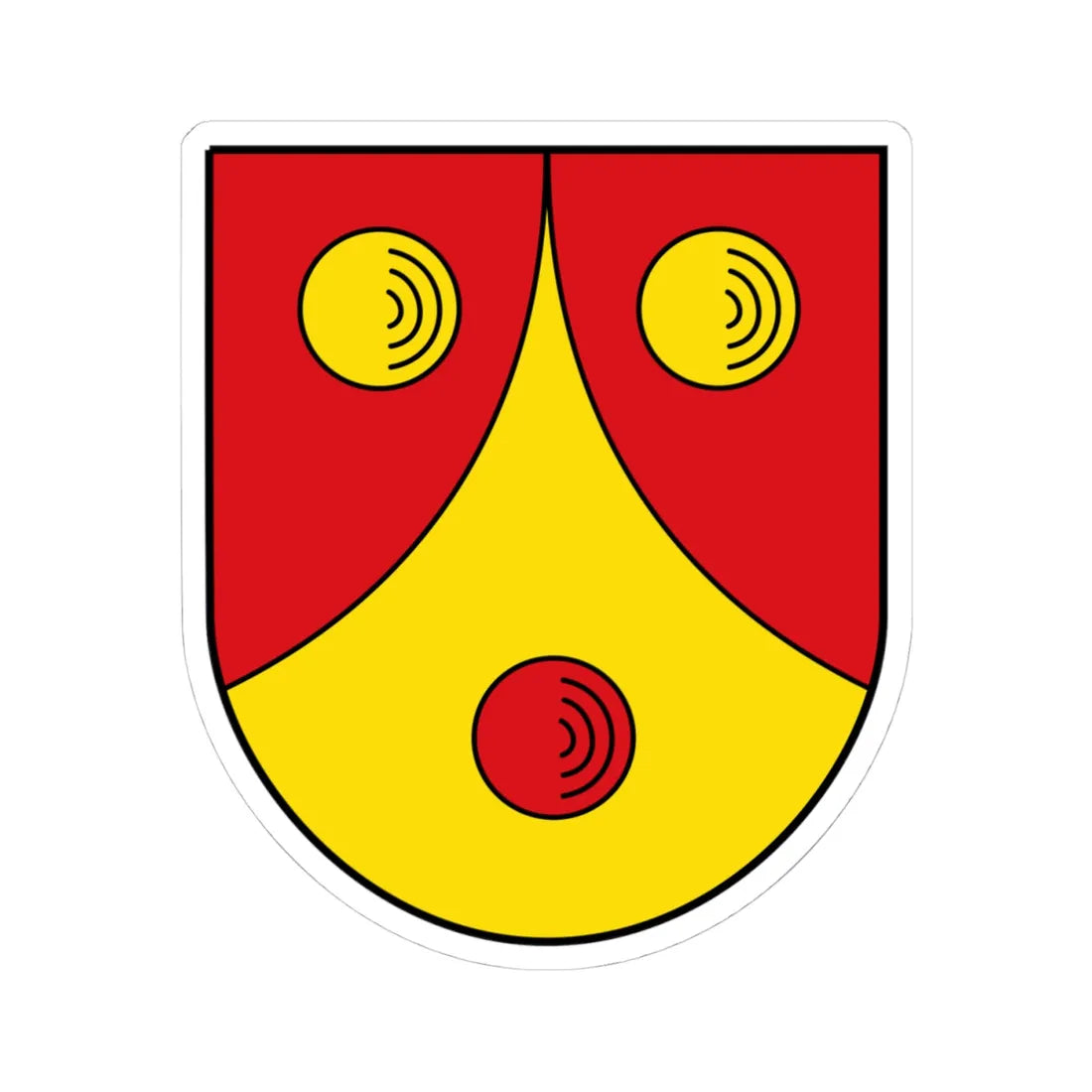 AUT Dorfgastein COA (Austria) (Coat of Arms) STICKER Vinyl Kiss-Cut Decal 4 Inch White - The Sticker Space