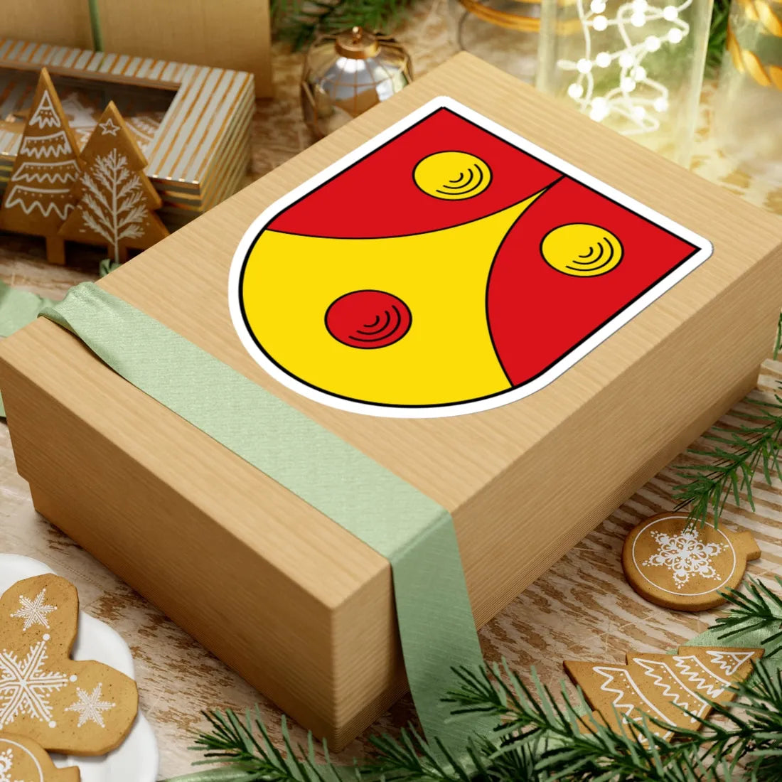 AUT Dorfgastein COA (Austria) (Coat of Arms) STICKER Vinyl Kiss-Cut Decal - The Sticker Space