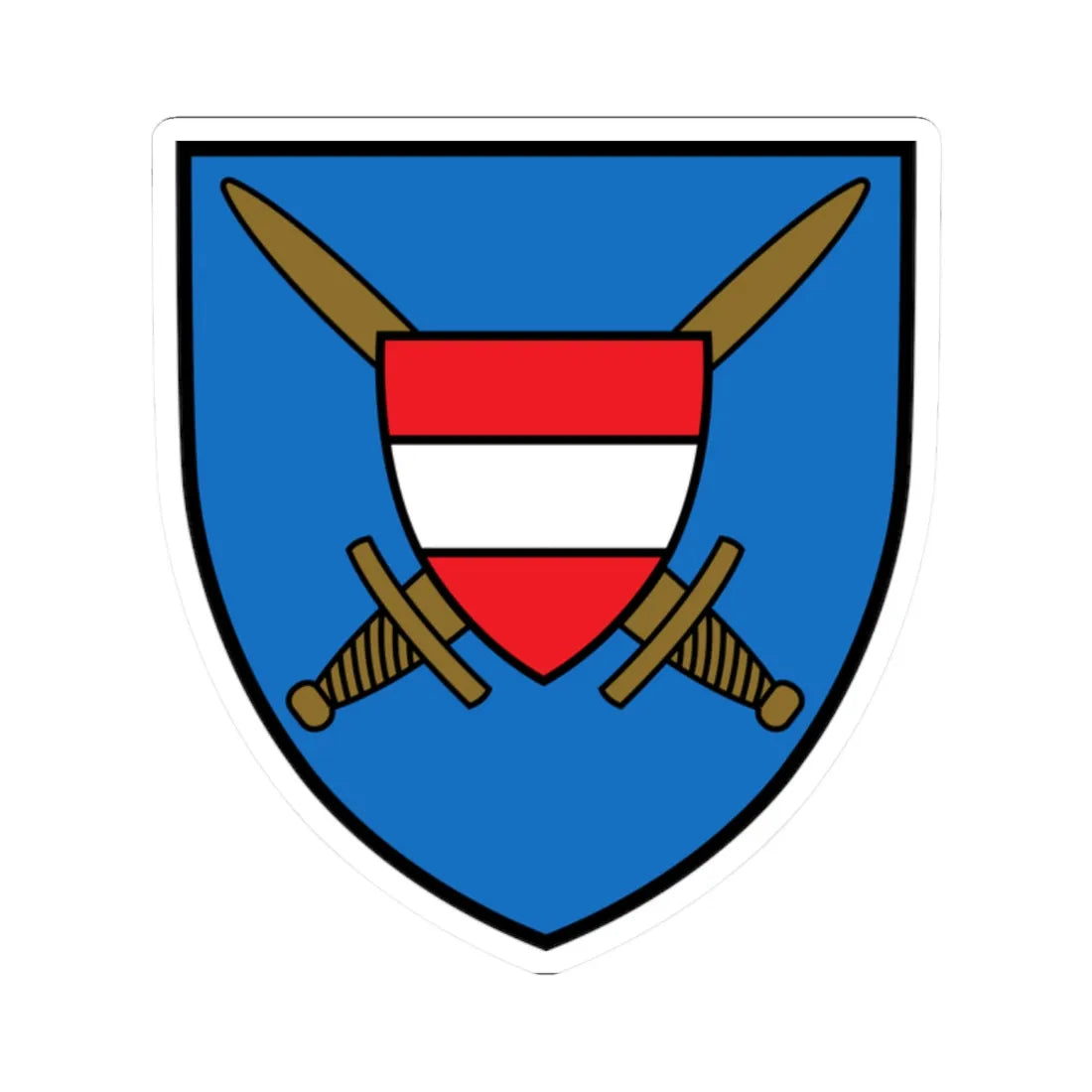 AUT Dürnkrut COA (Austria) (Coat of Arms) STICKER Vinyl Kiss-Cut Decal 2 Inch White - The Sticker Space