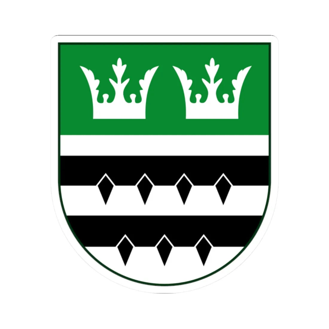 AUT Eggersdorf bei Graz COA (Austria) (Coat of Arms) STICKER Vinyl Kiss-Cut Decal 2 Inch White - The Sticker Space