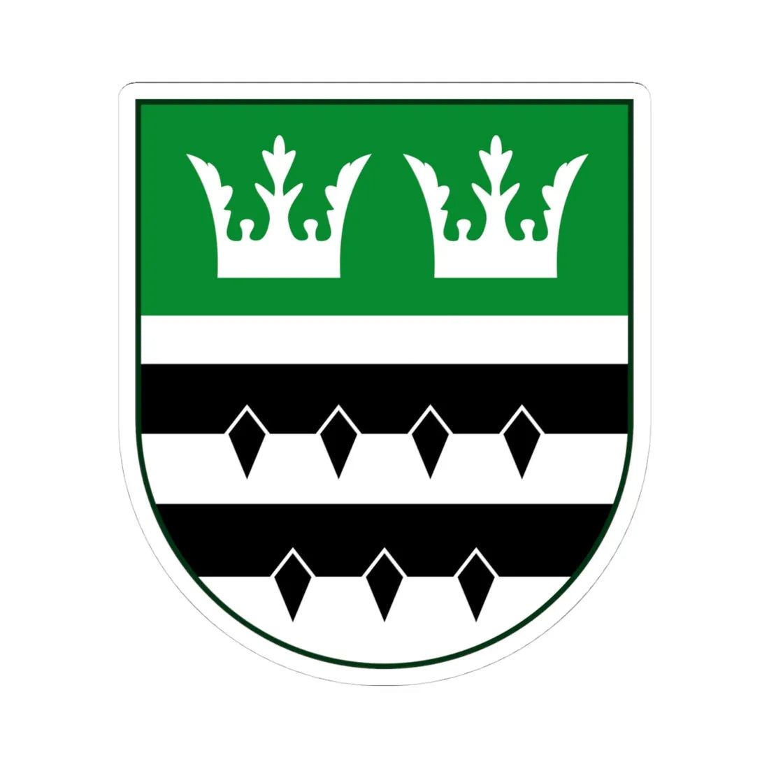 AUT Eggersdorf bei Graz COA (Austria) (Coat of Arms) STICKER Vinyl Kiss-Cut Decal 4 Inch White - The Sticker Space