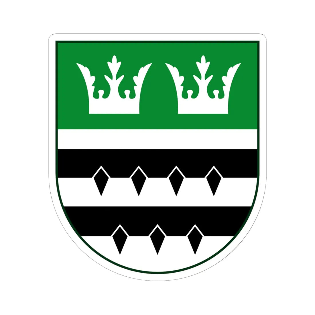 AUT Eggersdorf bei Graz COA (Austria) (Coat of Arms) STICKER Vinyl Kiss-Cut Decal 6 Inch White - The Sticker Space