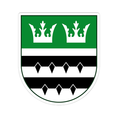 AUT Eggersdorf bei Graz COA (Austria) (Coat of Arms) STICKER Vinyl Kiss-Cut Decal 6 Inch White - The Sticker Space