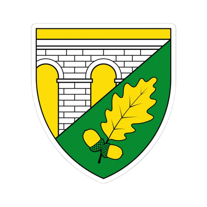 AUT Eichgraben COA (Austria) (Coat of Arms) STICKER Vinyl Kiss-Cut Decal 4 Inch White - The Sticker Space