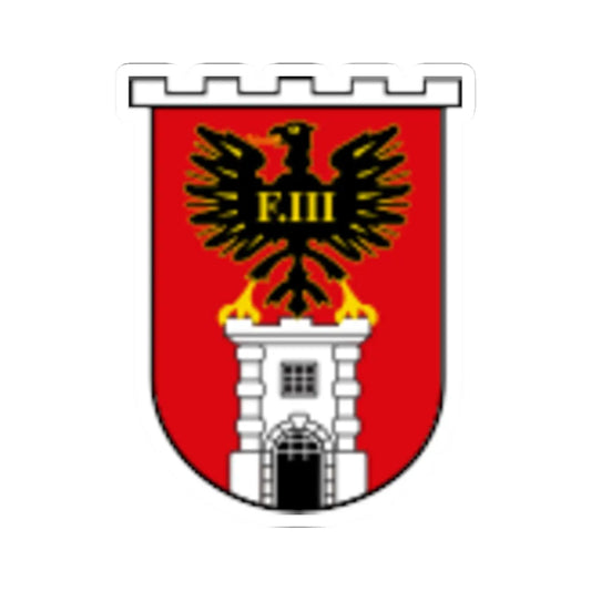 AUT Eisenstadt COA (Austria) (Coat of Arms) STICKER Vinyl Kiss-Cut Decal 2 Inch White - The Sticker Space